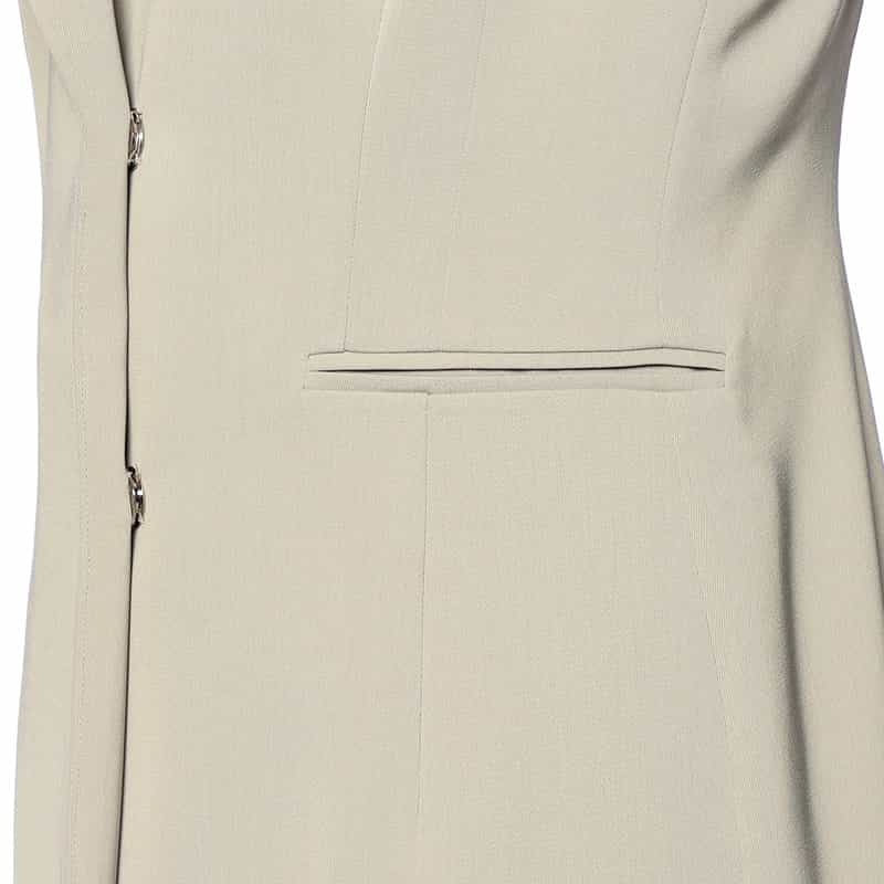 BARNEYS NEW YORK セットアップ スリーブレス ロングジャケット GRAY BEIGE