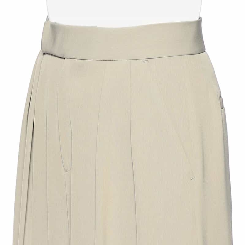 BARNEYS NEW YORK セットアップ ウォッシャブル ハイウエストワイドパンツ GRAY BEIGE