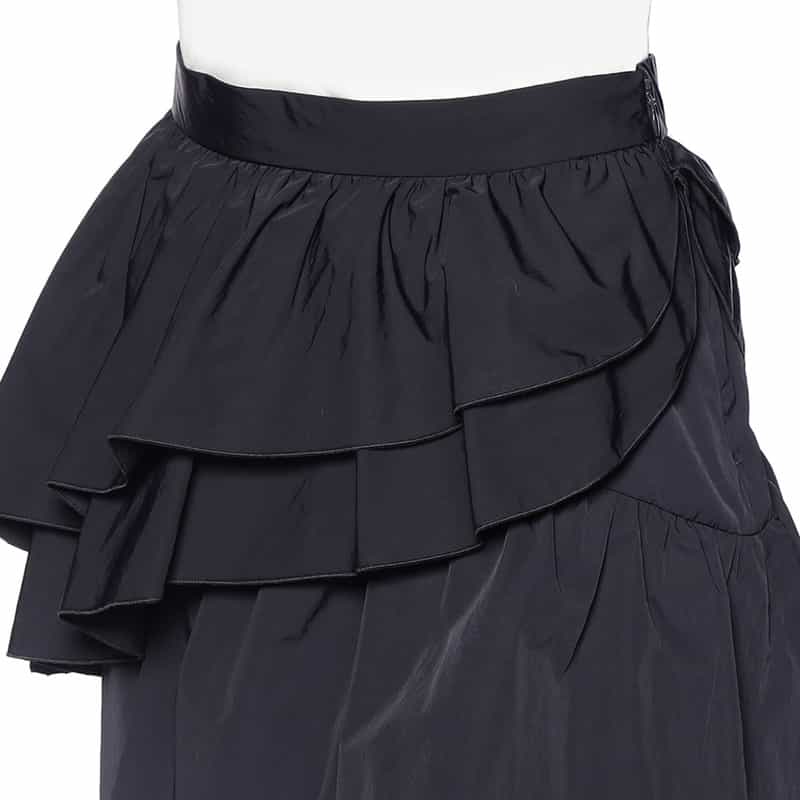 BARNEYS NEW YORK パラシュート フリルスカート NAVY