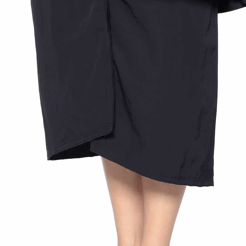 BARNEYS NEW YORK パラシュート フリルスカート NAVY