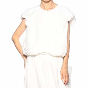 ウォッシャブル スリーブレスボリュームシャツ