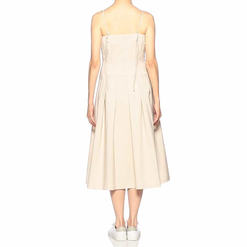 BARNEYS NEW YORK ウォッシャブル コルセットストラップドレス IVORY