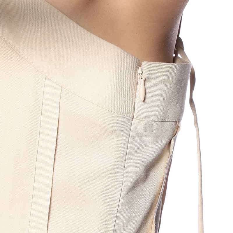 BARNEYS NEW YORK ウォッシャブル コルセットストラップドレス IVORY