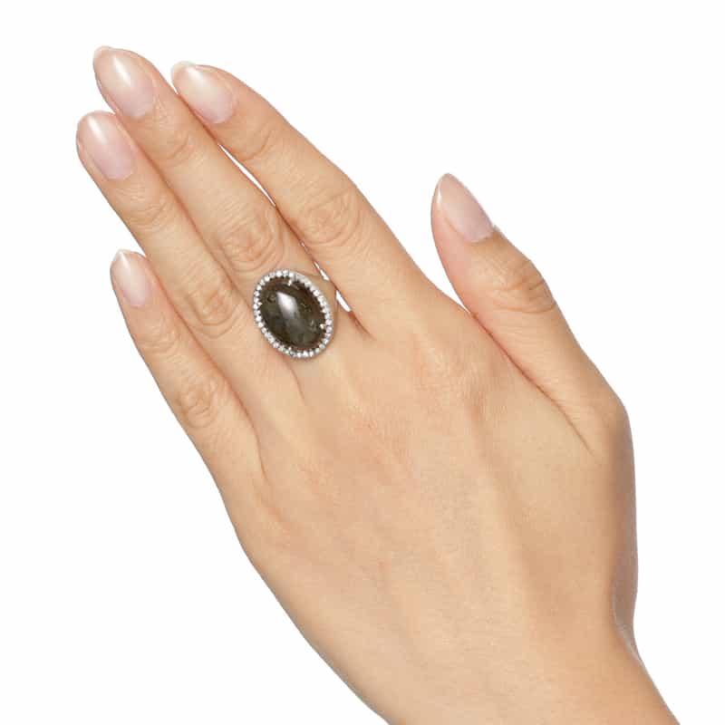 ADLIN HUE リング （ラブラドライド、ダイヤモンド） NONE