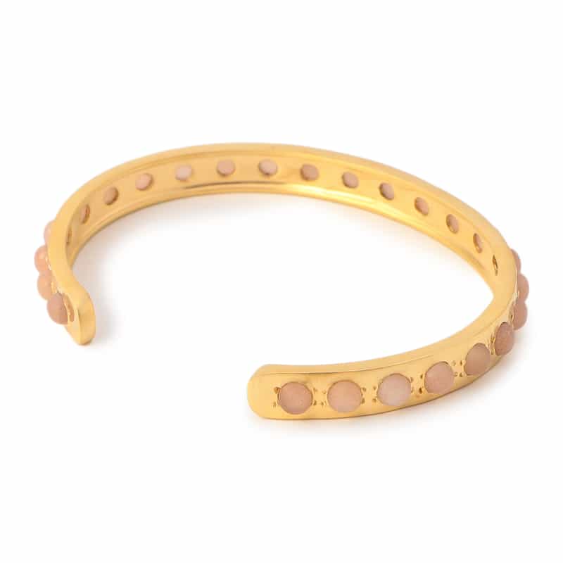 LA SOEUR LA SOEUR＜ラ スール＞バングル （ピーチムーンストーン） NONE