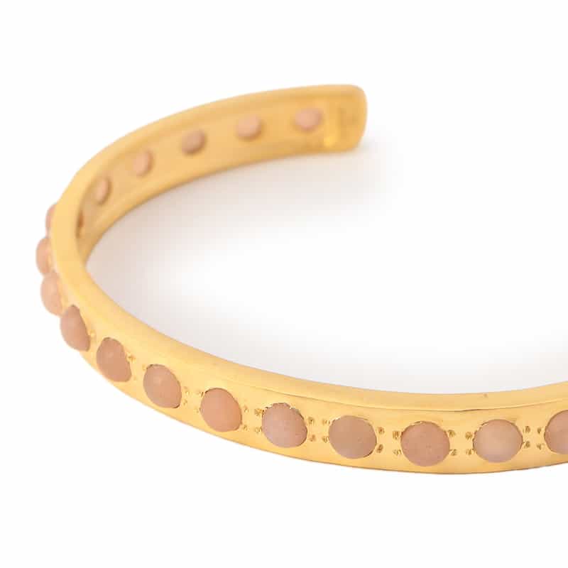 LA SOEUR LA SOEUR＜ラ スール＞バングル （ピーチムーンストーン） NONE