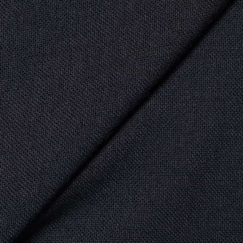 BARNEYS NEW YORK ウォッシャブル ラッフルノースリーブブラウス NAVY