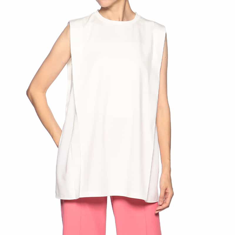 BARNEYS NEW YORK 異素材コンビネーション カットソー WHITE