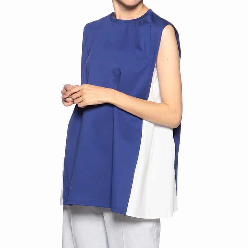 BARNEYS NEW YORK 異素材コンビネーション カットソー BLUE