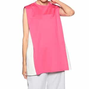 異素材コンビネーション カットソー