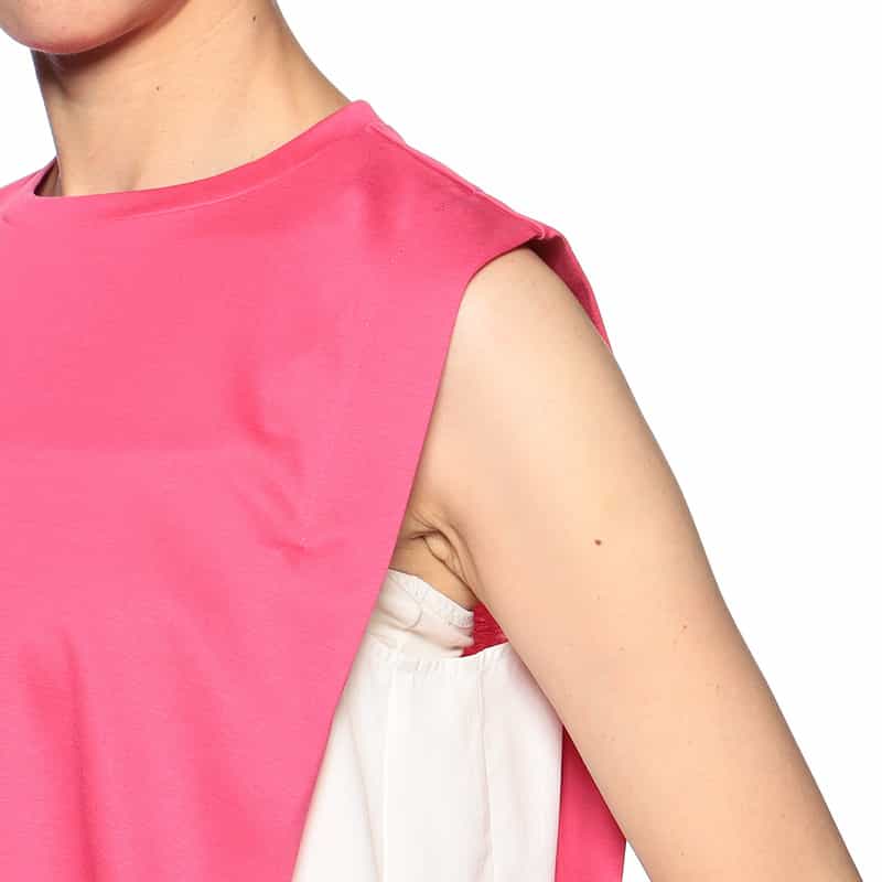 BARNEYS NEW YORK 異素材コンビネーション カットソー PINK