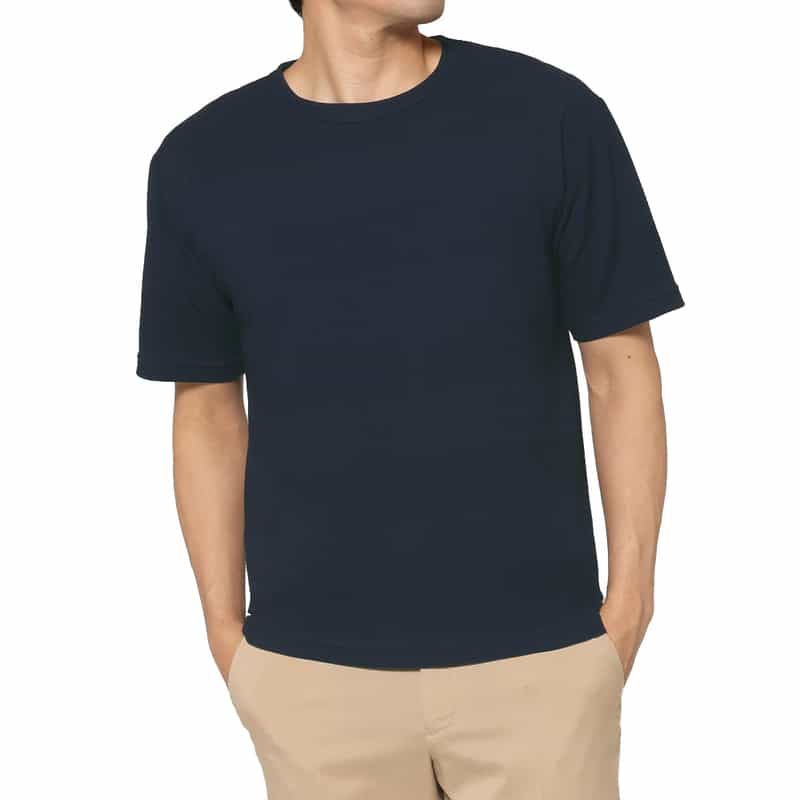 BARNEYS NEW YORK ボーダー柄Tシャツ NAVY