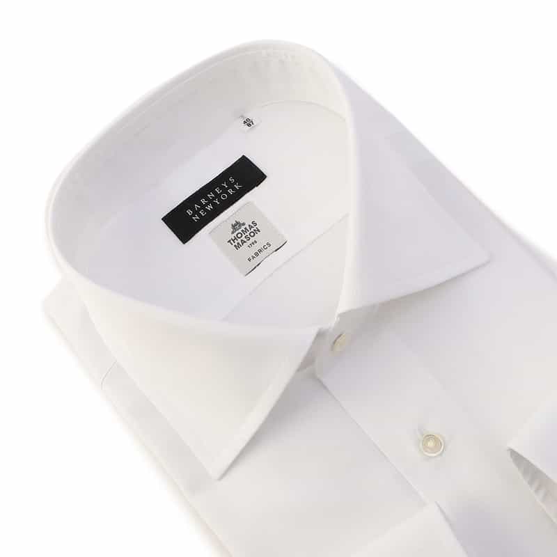 BARNEYS NEW YORK ドレスシャツ（THOMAS MASON社製コットン使用） WHITE