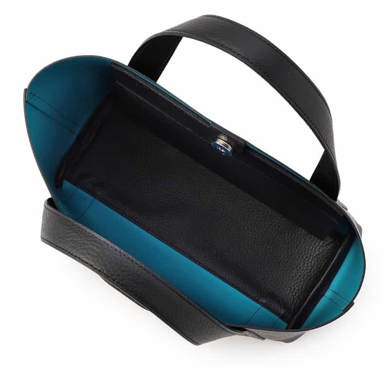 PELLE MORBIDA PELLE MORBIDA＜ペッレ モルビダ＞レザーミニトートバッグ “TE007SL" BLACK