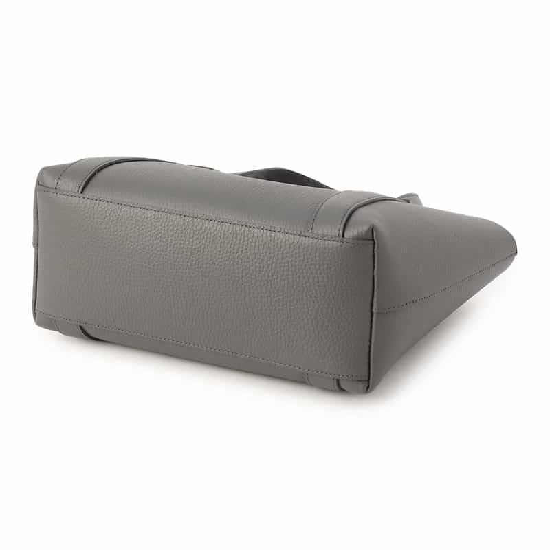 PELLE MORBIDA PELLE MORBIDA＜ペッレ モルビダ＞レザーミニトートバッグ “TE007SL" GRAY