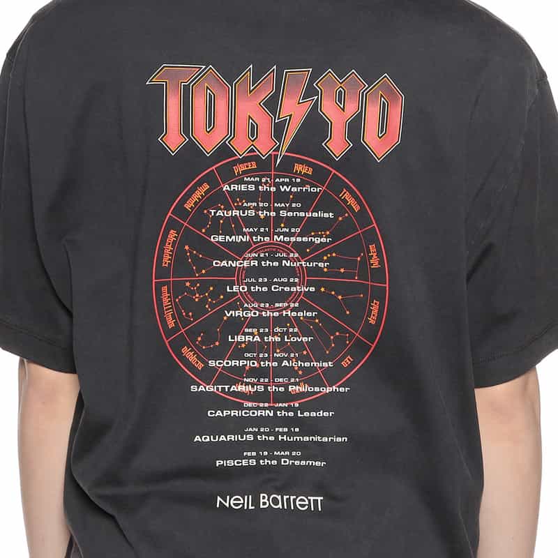 NEIL BARRETT バーニーズ ニューヨーク限定プリントTシャツ BLACK