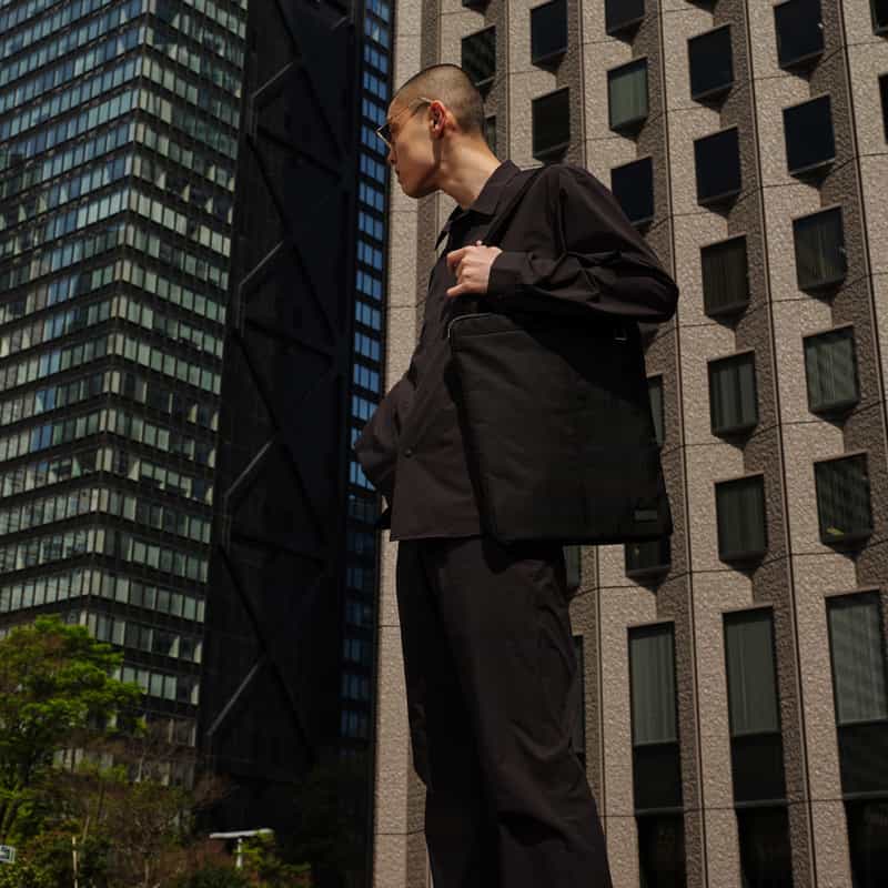 BARNEYS NEW YORK 2WAYショルダーバッグ BLACK