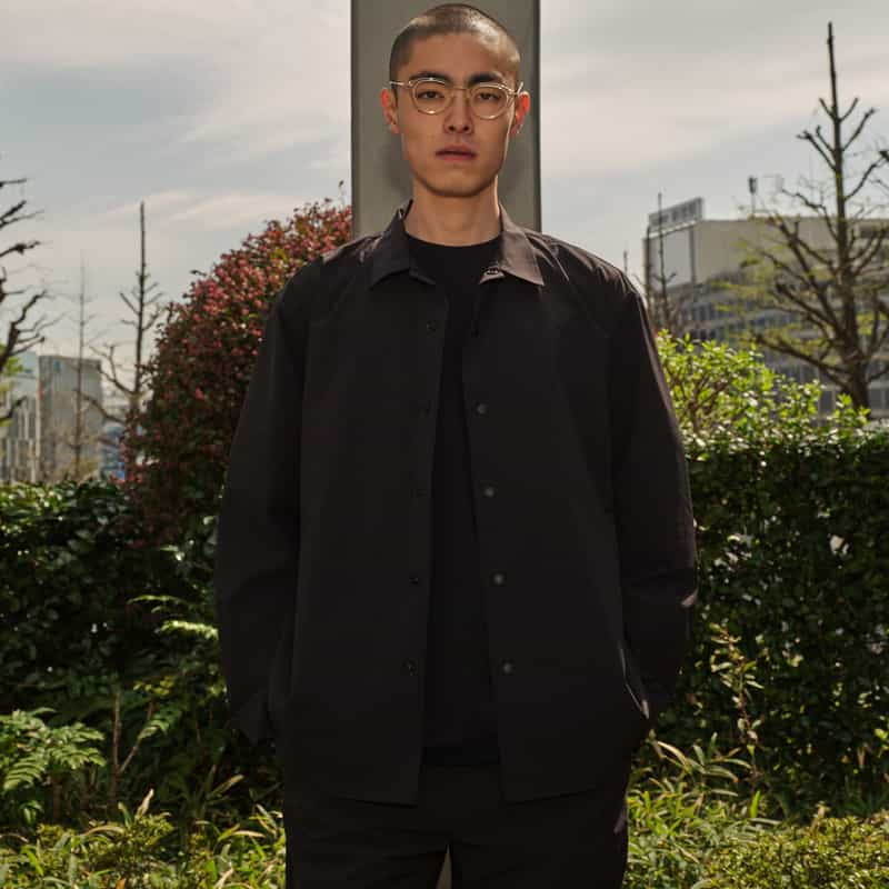 BARNEYS NEW YORK ロングスリーブシャツ BLACK