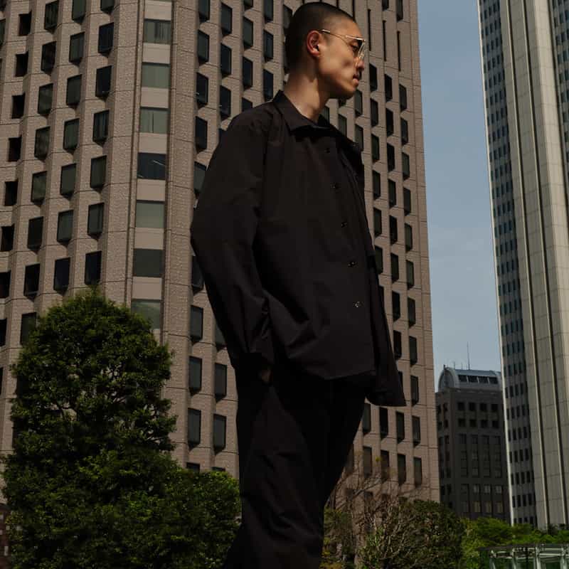 BARNEYS NEW YORK ロングスリーブシャツ BLACK