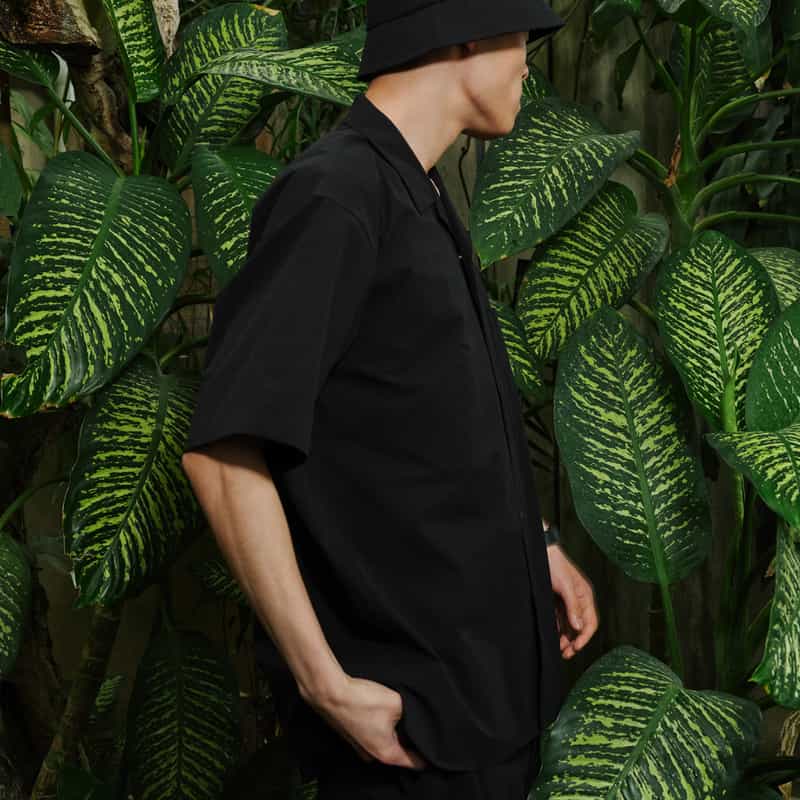 BARNEYS NEW YORK ショートスリーブシャツ BLACK