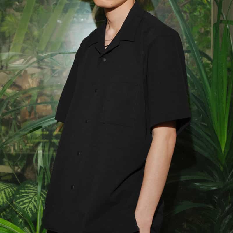 BARNEYS NEW YORK ショートスリーブシャツ BLACK