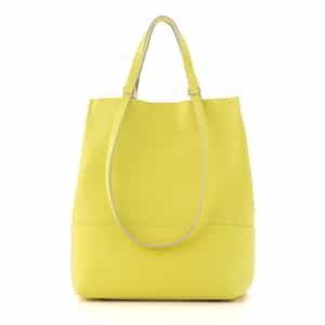 2WAYハンドル 縦型レザートートバッグ