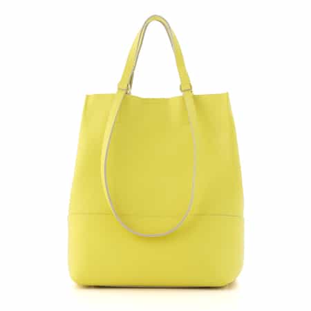 2WAYハンドル 縦型レザートートバッグ