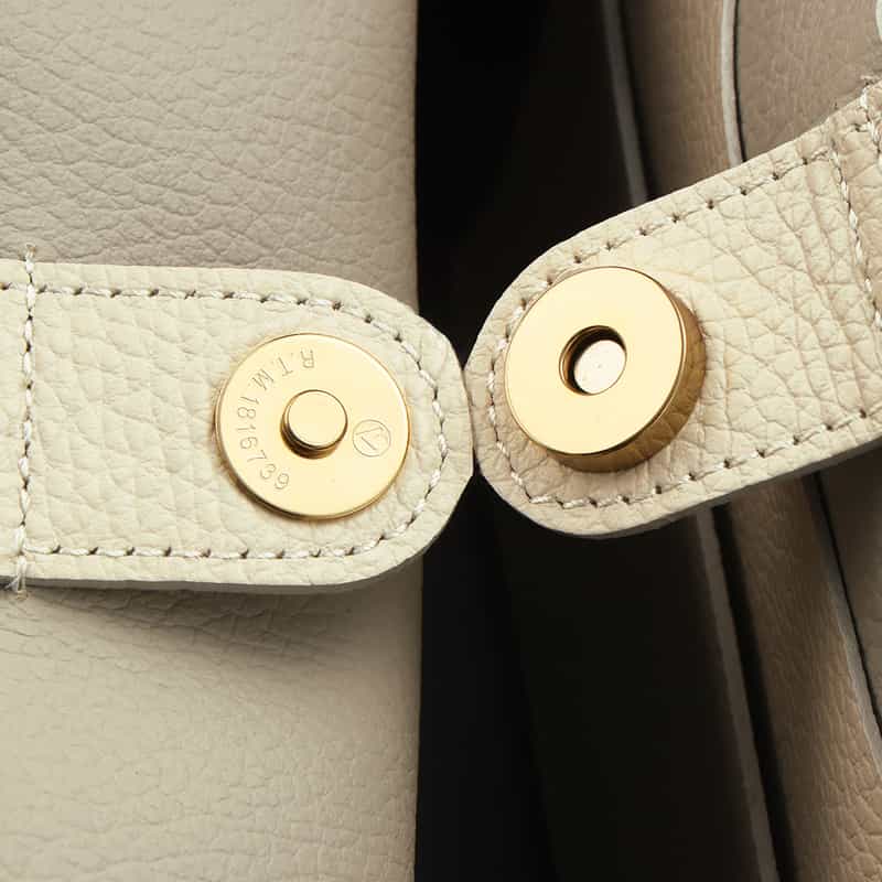 BARNEYS NEW YORK 2WAYハンドル レザートートバッグ IVORY