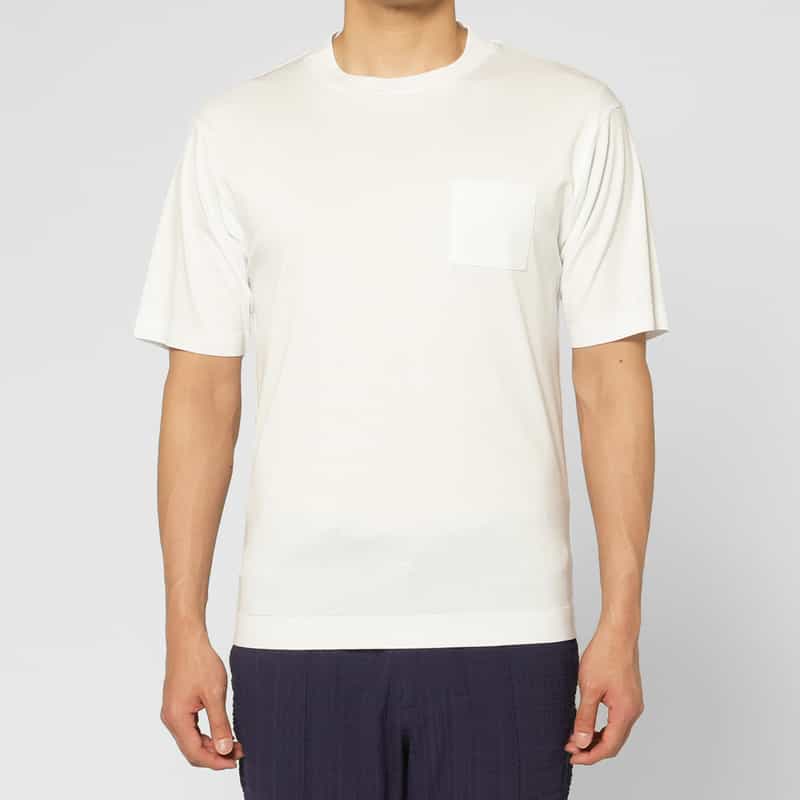 BARNEYS NEW YORK ポケット付きTシャツ WHITE