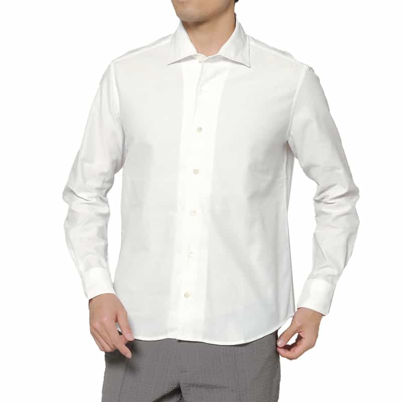 BARNEYS NEW YORK ワンピースカラーシャツ WHITE