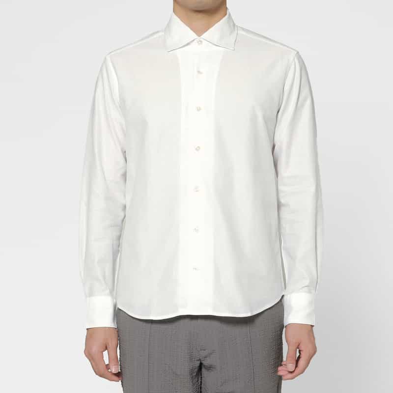 BARNEYS NEW YORK ワンピースカラーシャツ WHITE