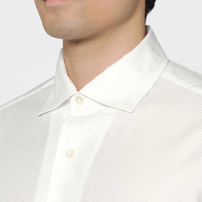 BARNEYS NEW YORK ワンピースカラーシャツ WHITE