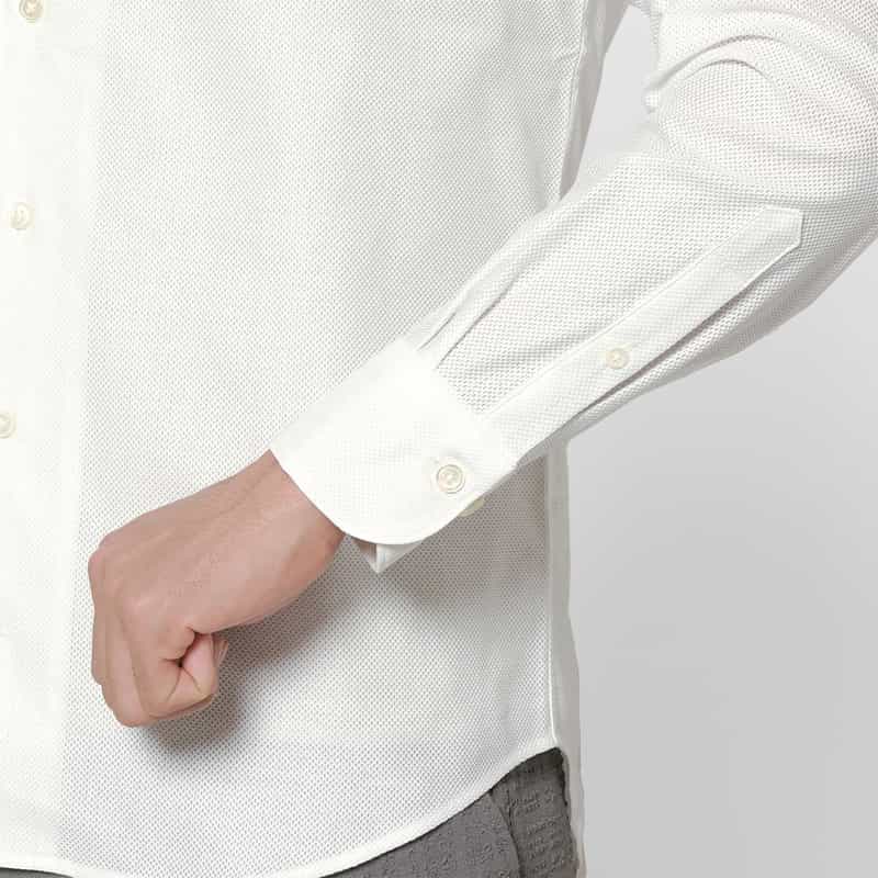 BARNEYS NEW YORK ワンピースカラーシャツ WHITE