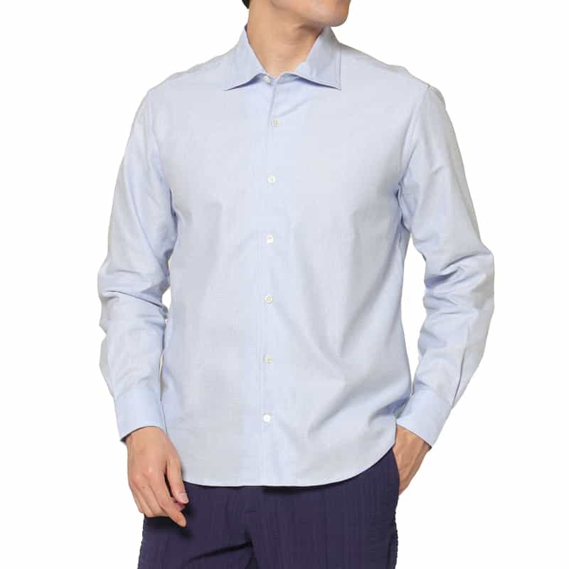 BARNEYS NEW YORK ワンピースカラーシャツ BLUE