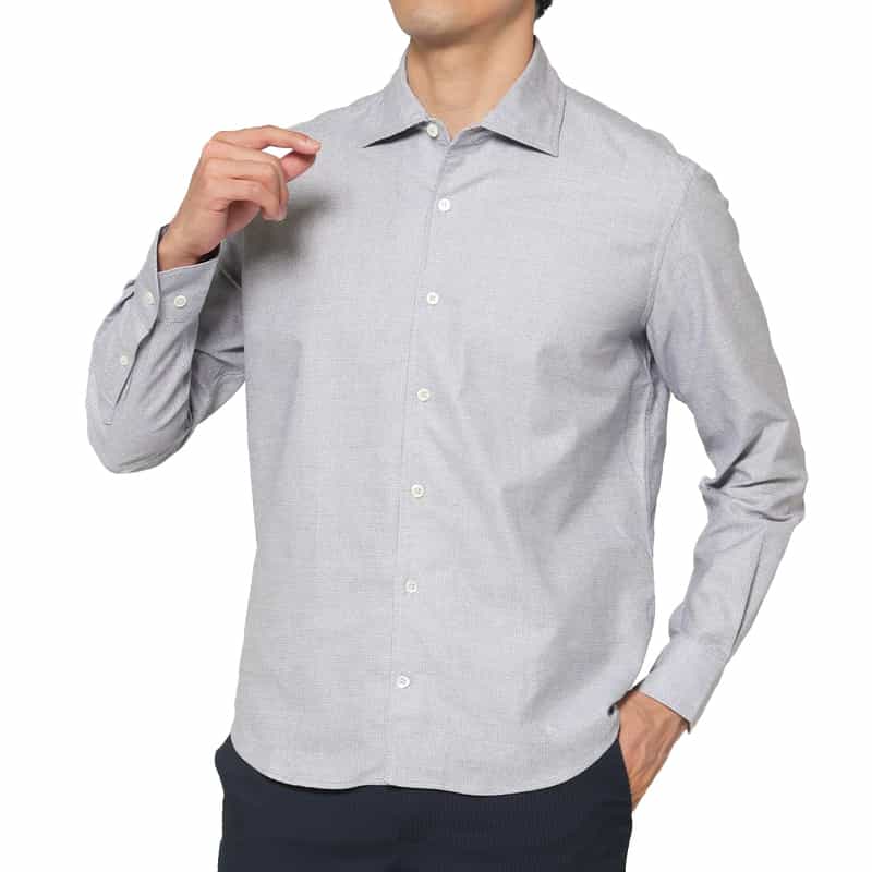 BARNEYS NEW YORK ワンピースカラーシャツ NAVY