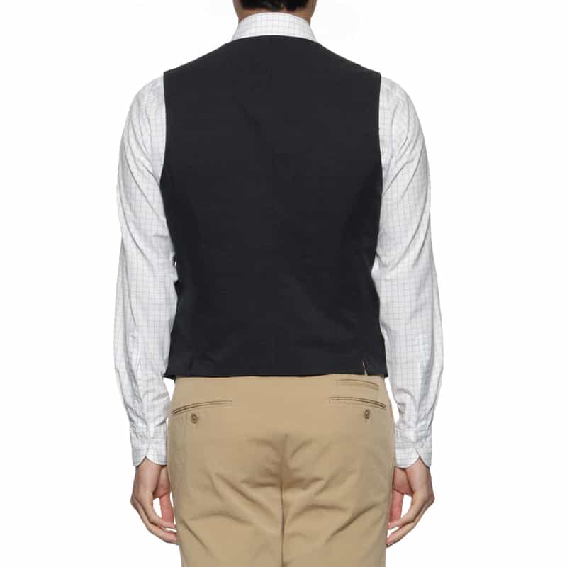 BARNEYS NEW YORK COOLDOTS素材リバーシブルベスト NAVY