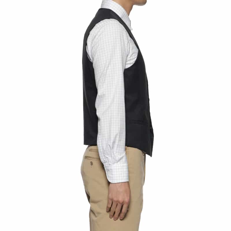 BARNEYS NEW YORK COOLDOTS素材リバーシブルベスト NAVY