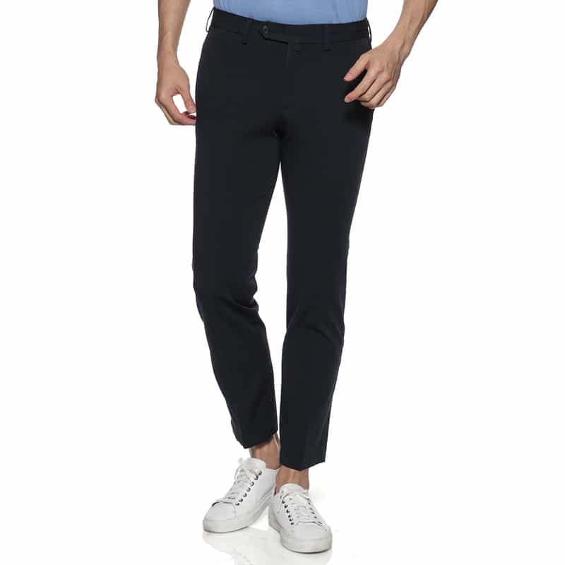 BARNEYS NEW YORK 2WAYストレッチコットン パンツ NAVY