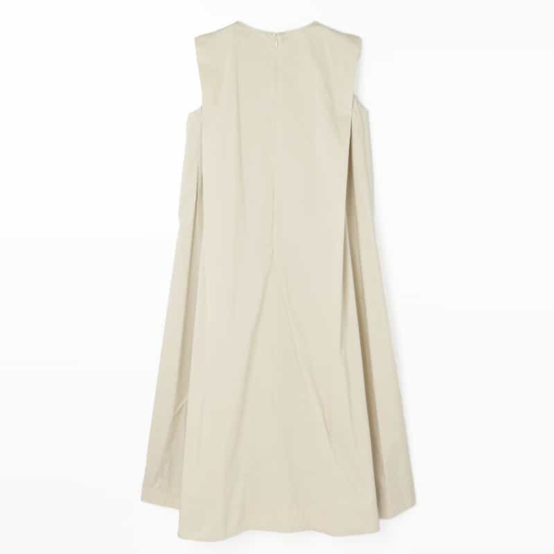 BARNEYS NEW YORK ウォッシャブル Aラインドレス BEIGE