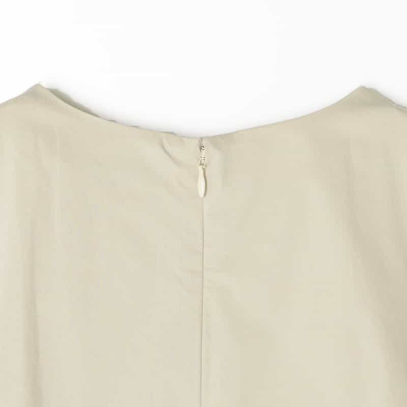 BARNEYS NEW YORK ウォッシャブル Aラインドレス BEIGE