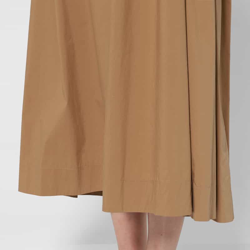 BARNEYS NEW YORK ウォッシャブル Aラインドレス BROWN