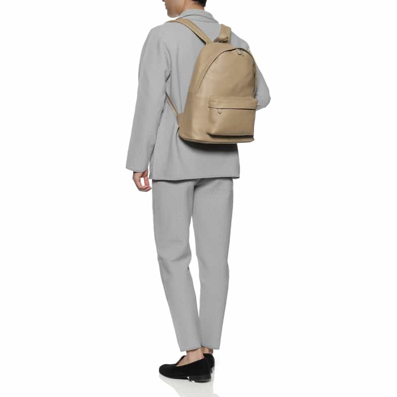 BARNEYS NEW YORK レザー バックパック BEIGE