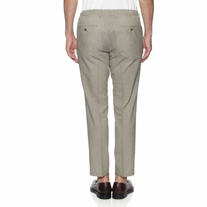 BARNEYS NEW YORK ウォッシャブル COOLDOTS素材パンツ BEIGE