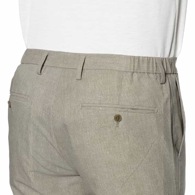 BARNEYS NEW YORK ウォッシャブル COOLDOTS素材パンツ BEIGE