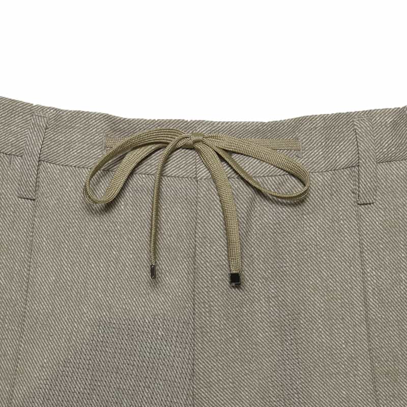 BARNEYS NEW YORK ウォッシャブル COOLDOTS素材パンツ BEIGE