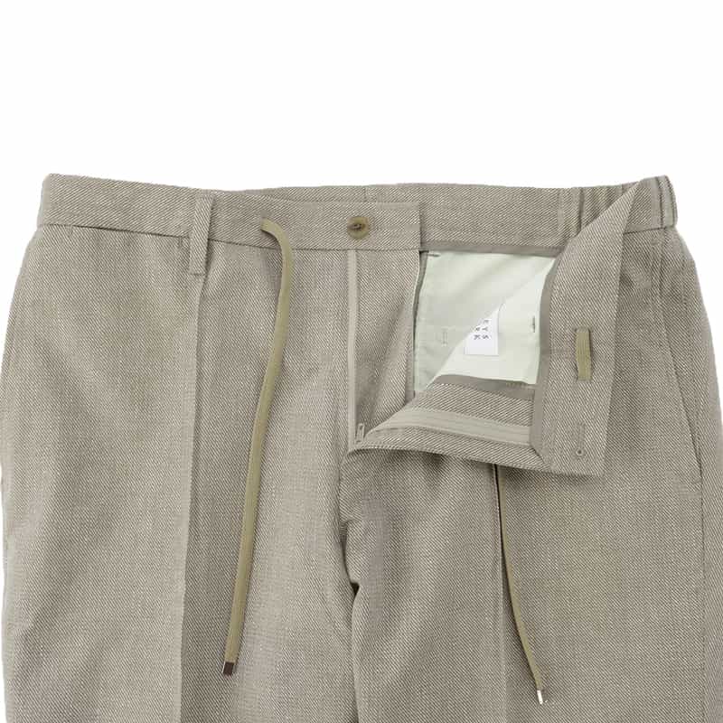 BARNEYS NEW YORK ウォッシャブル COOLDOTS素材パンツ BEIGE