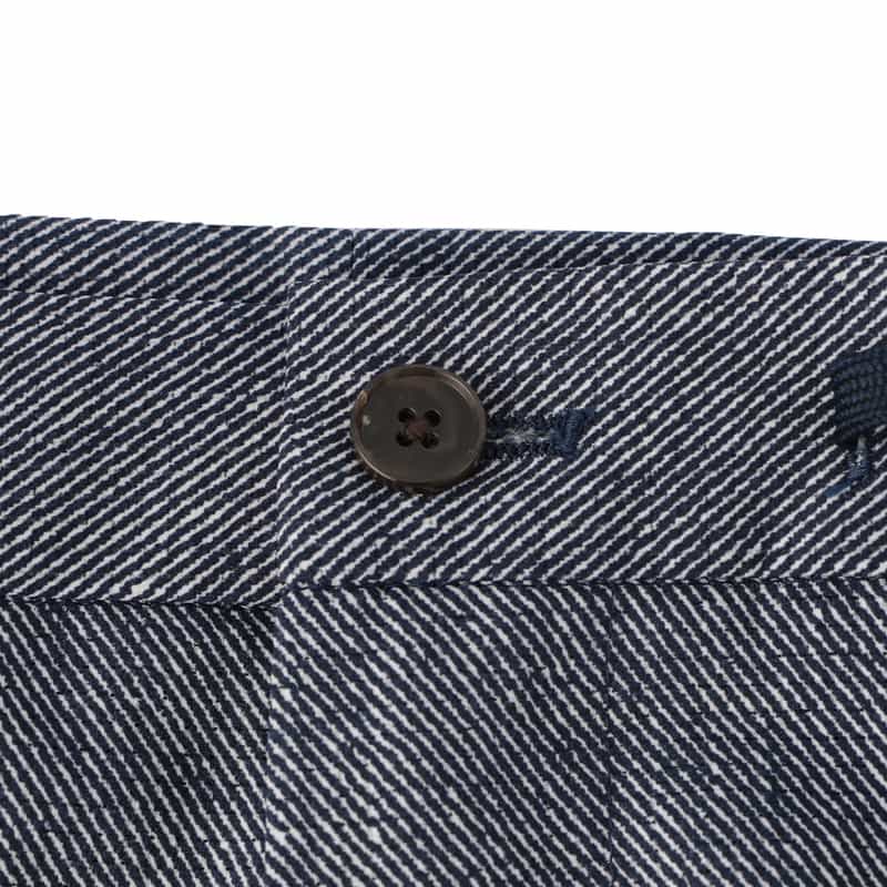 BARNEYS NEW YORK ウォッシャブル COOLDOTS素材パンツ NAVY