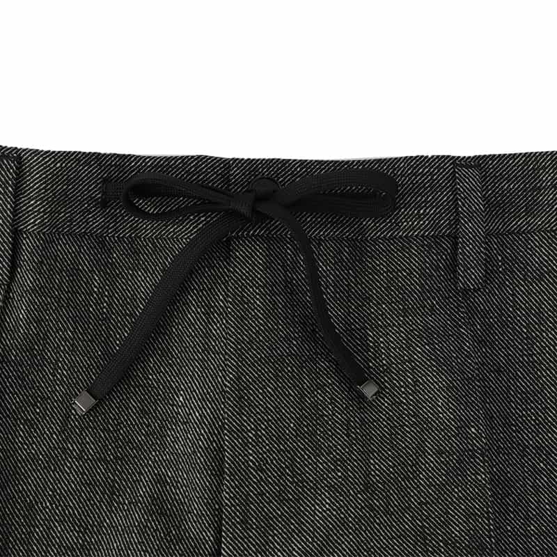 BARNEYS NEW YORK ウォッシャブル COOLDOTS素材パンツ GRAY