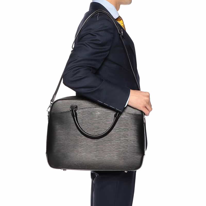 PELLE MORBIDA PELLE MORBIDA＜ペッレ モルビダ＞レザーブリーフケース "CA201" BLACK