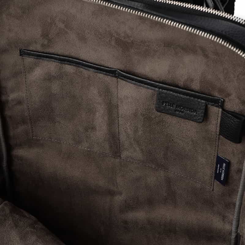 PELLE MORBIDA レザーバックパック "MB065" BLACK